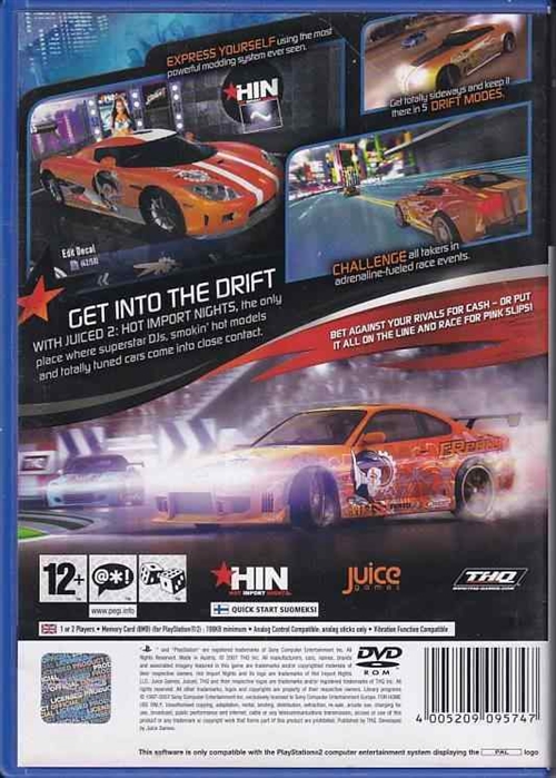 Juiced 2: Hot Import Nights - PS2 (B Grade) (Genbrug)